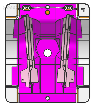 moule d'injection de lentille automobile